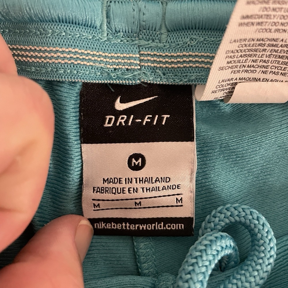 Nike Dri-Fit Women's Running Shorts‎ Sz M Magenta Pink and Aqua/Blue green - Picture 5 of 6